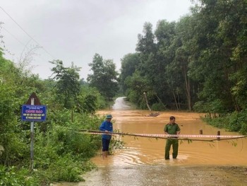 Hà Tĩnh: Ảnh hưởng của bão Noru, nhiều tuyến đường ngập cục bộ, cây xanh, cột điện bị đổ gãy