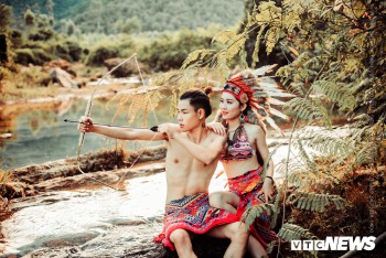 Cặp đôi Hà Tĩnh chụp ảnh cưới phong cách thổ dân đẹp rực rỡ