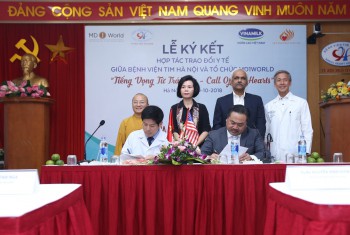 Lễ ký kết hợp tác trao đổi y tế giữa MD1WORLD và Bệnh viện Tim Hà Nội