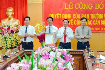 Bí thư huyện làm Trưởng Ban Nội chính Tỉnh ủy Hà Tĩnh