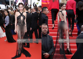 Ngọc Trinh bị chê 'mặc gợi dục' tại Cannes 2019