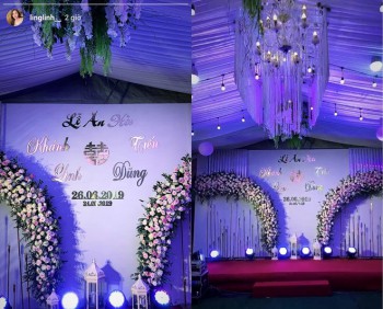 Trước giờ G, hé lộ hình ảnh đầu tiên về lễ ăn hỏi 'siêu to siêu khổng lồ' của Bùi Tiến Dũng và bạn gái xinh đẹp