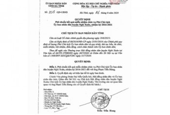 Hà Tĩnh: Miễn nhiệm chức vụ Phó chủ tịch huyện Nghi Xuân đối với ông Phạm Tiến Hưng