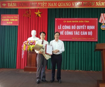 Hà Tĩnh: Bổ nhiệm Phó Giám đốc Sở LĐ-TB&XH