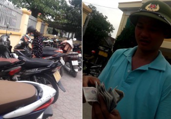 Hà Tĩnh: Trụ sở cơ quan Thi hành án dân sự huyện Can Lộc thành nơi giữ xe chợ chiều?