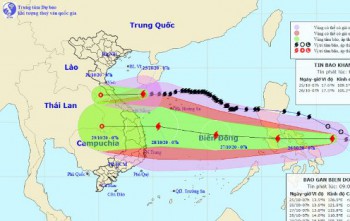 Bão số 8 vào Hà Tĩnh đến Quảng Trị trong 24 giờ tới