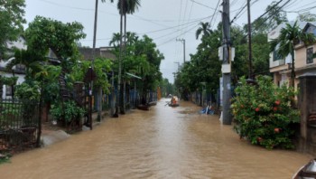 Quảng Nam: Tiếp tục có lũ khẩn cấp trên sông Vu Gia, Thu Bồn