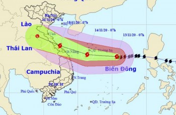 Bão số 13 gió giật cấp 15, Hà Tĩnh đến Quảng Nam mưa rất to từ ngày mai