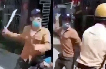 Hà Tĩnh: Thanh niên "hổ báo" rút kiếm uy hiếp cảnh sát để giải cứu đồng bọn