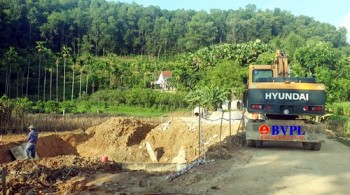 Nghi vấn công trình sử dụng đất lậu ở Hà Tĩnh