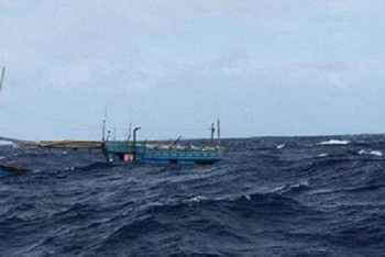 Tàu cá bị đâm chìm, 2 ngư dân mất tích