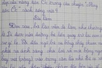 Bé gái lớp 4 viết văn tả người: Đọc xong 3 mặt giấy mà bố nín lặng, không thốt nên lời còn dân mạng cũng mồ hôi mồ kê vã như suối