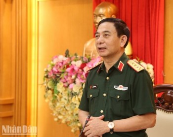 Đại tướng Phan Văn Giang làm việc tại Hà Tĩnh