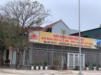 Hà Tĩnh 'sốt đất', vài m lại thấy công ty môi giới bất động sản