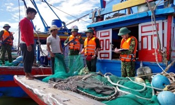 Hà Tĩnh: Bắt 2 tàu đánh bắt hải sản trái phép
