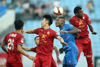 Ngoại binh tỏa sáng, Quảng Nam FC giành trọn 3 điểm trước Hồng Lĩnh Hà Tĩnh
