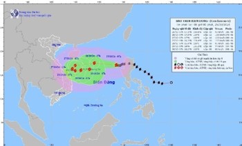 Bão số 6 giật cấp 15 cách quần đảo Hoàng Sa 210 km