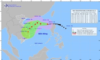 Tin bão mới nhất: Cập nhật bão số 7 Yinxing có diễn biến khó lường, vẫn giữ nguyên cường độ giật cấp 17