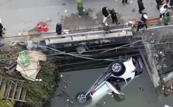 Hé lộ nguyên nhân nữ tài xế lái ô tô lao xuống kênh khiến 7 người tử vong ở Nam Định