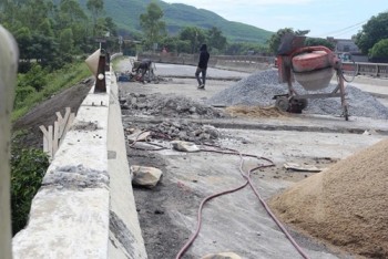 Hà Tĩnh: Khẩn trương sửa chữa cầu trọng yếu trên Quốc lộ 1A