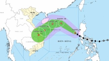 Bão số 12 cách quần đảo Hoàng Sa khoảng 680km về phía Đông Đông Nam