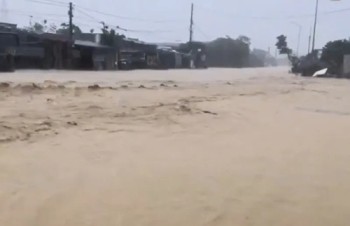 Hà Tĩnh: mưa lớn gây ngập cục bộ nhiều tuyến đường