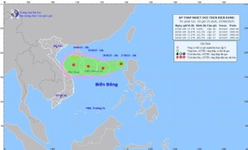 Biển Đông lại đón áp thấp nhiệt đới sau 24 giờ bão số 5 tan
