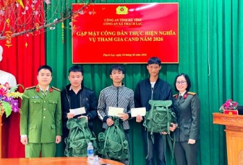 Sẵn sàng lên đường thực hiện nghĩa vụ Công an nhân dân