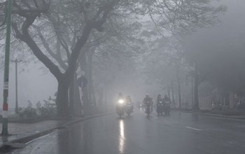 Miền Bắc đón không khí lạnh kèm vùng hội tụ gió, nền nhiệt giảm, xuất hiện mưa dông cục bộ