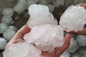 Mưa đá dồn dập làm hư hỏng gần 2.900 ngôi nhà, 12 người bị thương