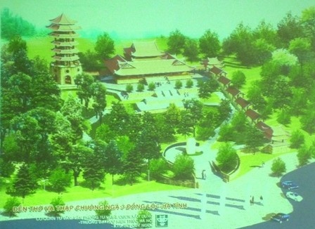 Đền thờ và tháp chuông Đồng Lộc phải hài hòa với kiến trúc tổng thể