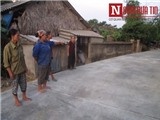 Hà Tĩnh: Dân tố đơn vị thi công ẩu, công trình kém chất lượng