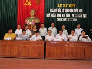 Hà Tĩnh: Ngân hàng giúp nông dân xây dựng nông thôn mới