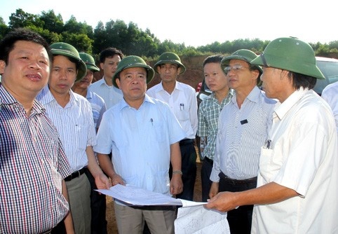 Hà Tĩnh: Chủ tịch UBND tỉnh Võ Kim Cự kiểm tra tiến độ Dự án cấp nước KKT Vũng Áng.