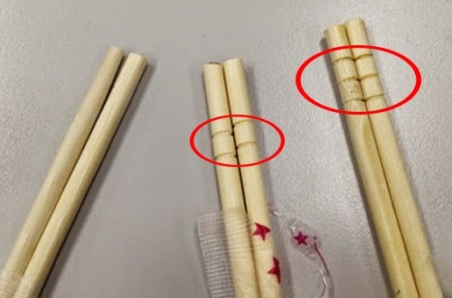 Sự thật về những vòng tròn khắc trên đũa dùng một lần