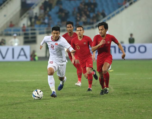  U23 Việt Nam nhọc nhằn vượt qua U23 Indonesia (ảnh: Huyền Trang)
